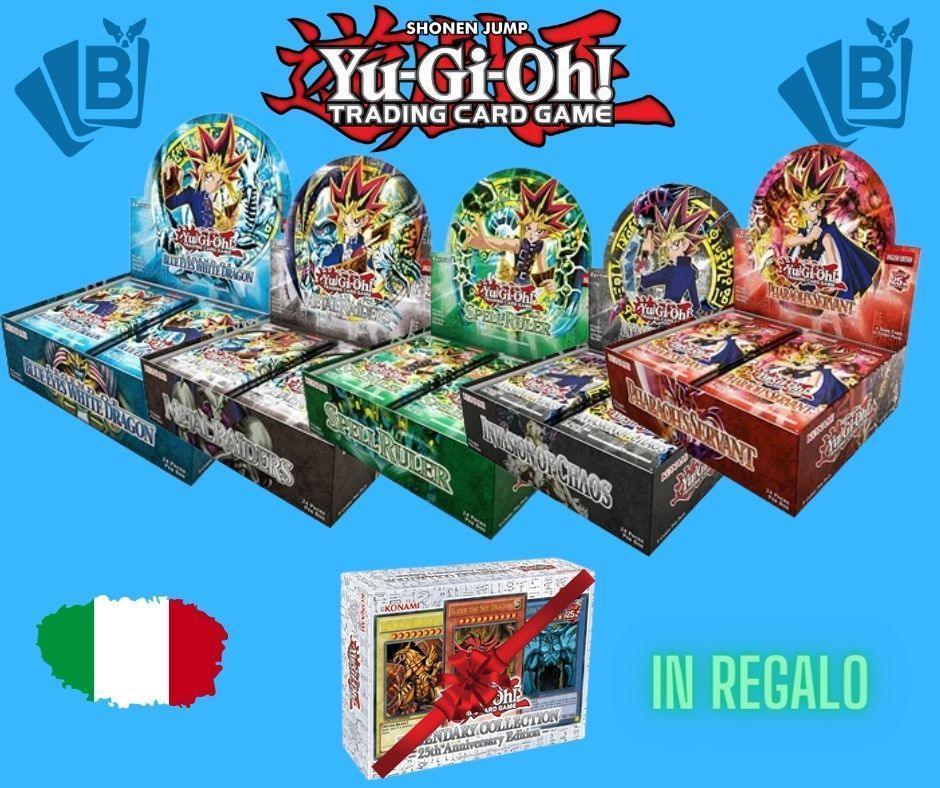 Yugioh 25 Anniversary ITA Super Bundle 5 Box plus free gift