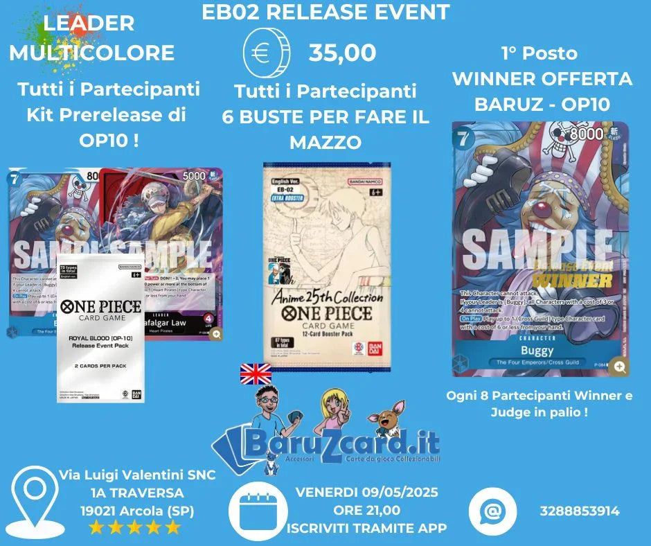 ONE PIECE CARD GAME - EB02 RELEASE EVENT!