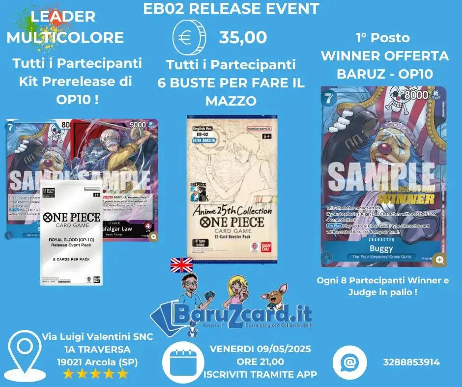 ONE PIECE CARD GAME - EB02 RELEASE EVENT!