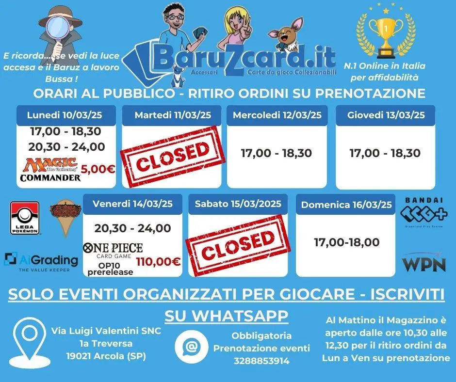 Settimana dal 10/03/2025 al 16/03/2025