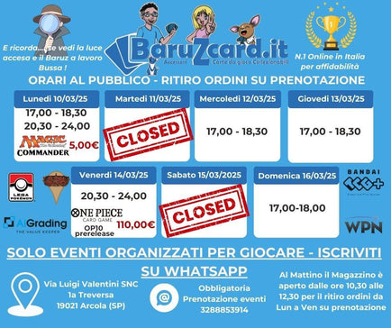 Settimana dal 10/03/2025 al 16/03/2025