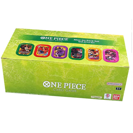 One Piece TCG Tin Pack Set Vol.3 TS03 Sealed Display Box 12 Tin ENG