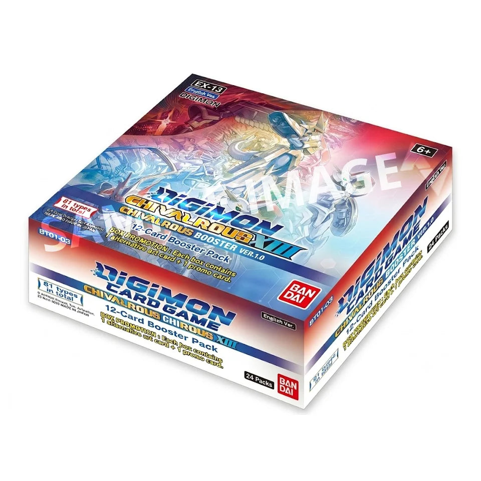 Digimon Card Game Chivalrous XIII EX13 Extra Booster Box 24 Buste – ENG