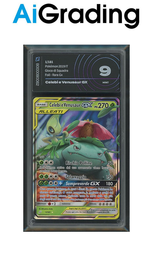 Celebi e Venusaur 1/181 Gradata AiGrading Voto 9 - B000090062