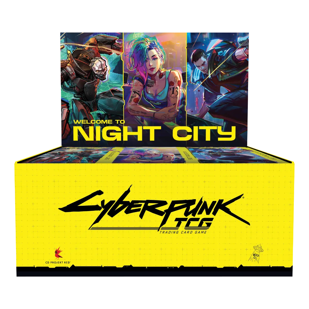 Cyberpunk Tcg Welcome to night city Display Box 24 Buste Retail ENG Cyberpunk Tcg