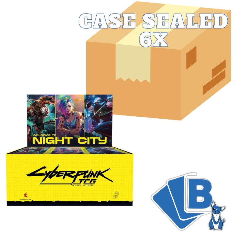 Cyberpunk TCG Welcome to Night City Retail Sealed Case 6 Booster Box ENG