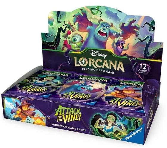Disney Lorcana Attack of Wine Display Box 24 Buste ENG