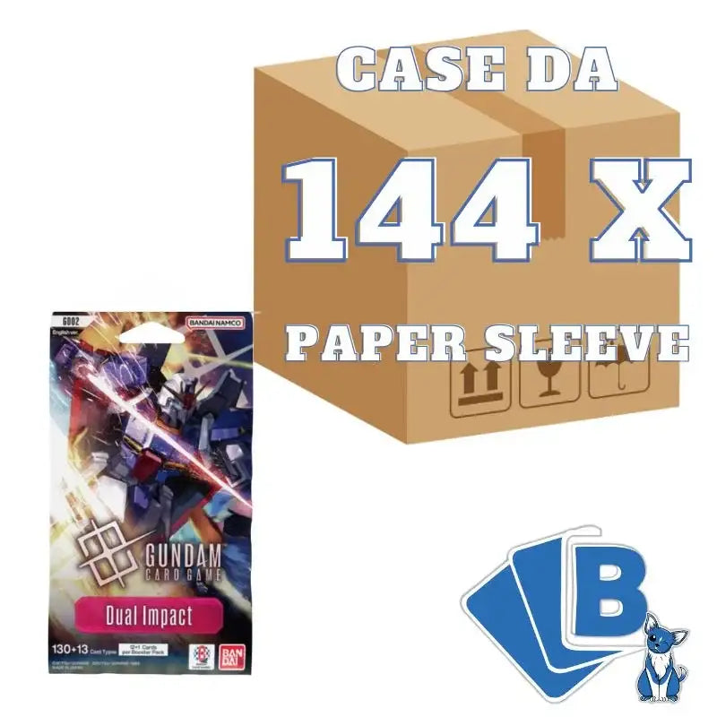Gundam GD02 Dual Impact Sleeved Booster - Case 144 Paper Sleeves ENG