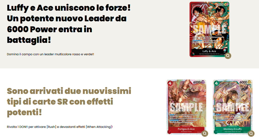 One Piece Starter Deck Luffy e Ace ST30 ENG