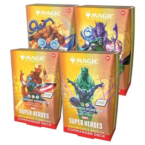 Magic Marvel Super Heroes Collector's Commander Display (4 mazzi) - ENG