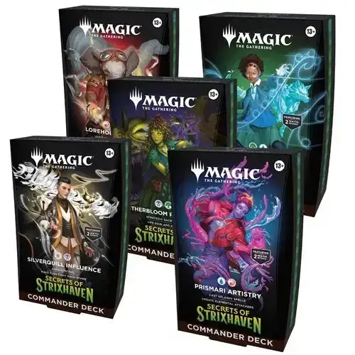 Magic Secrets of Strixhaven Commander Decks Display (5 mazzi) - ENG