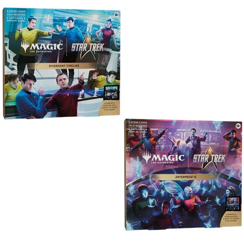 Magic The Gathering Star Trek Scene Box Bundle 2 Box Enterprise-Q + Divergent Timeline – ENG