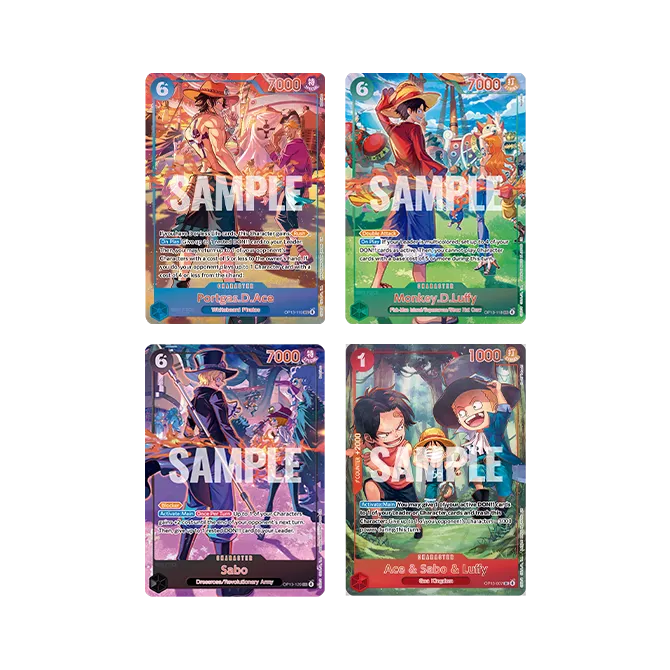 One Piece Card Game 3rd Anniversary Set Luffy Ace Sabo – ENG