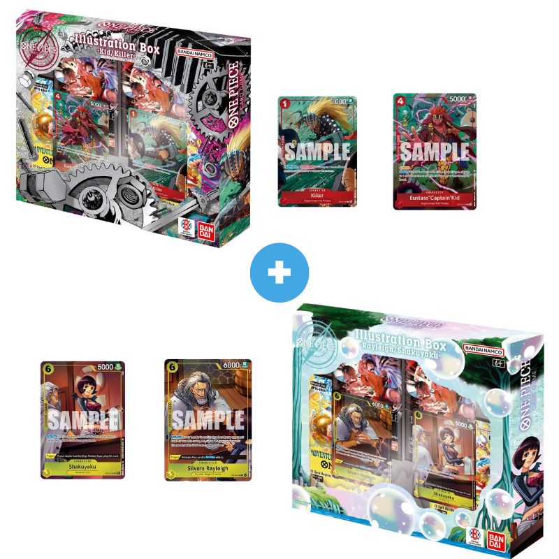 One Piece Sealed Case 6x Illustration Box IB07 + 6x IB08 Bundle Vol.7 + Vol.8 ENG