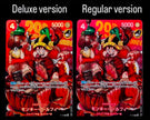 One Piece Card Game Monkey D. Luffy P-159 Bundle Regular + Deluxe 29th Anniversary Promo JAP