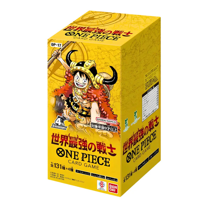 One Piece OP17 Sealed Case The World's Strongest Warriors Display Box 24 Buste – JAP