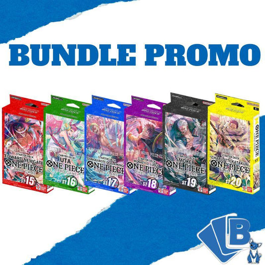 One Piece Starter Deck Bundle da ST15 A ST20 ENG