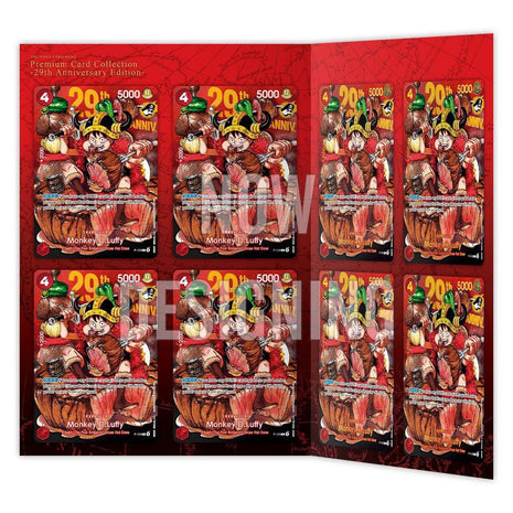 One Piece Card Game Premium Card Collection 29th Anniversary Edition Luffy P159 Set Completo 8 Carte Promo JAP