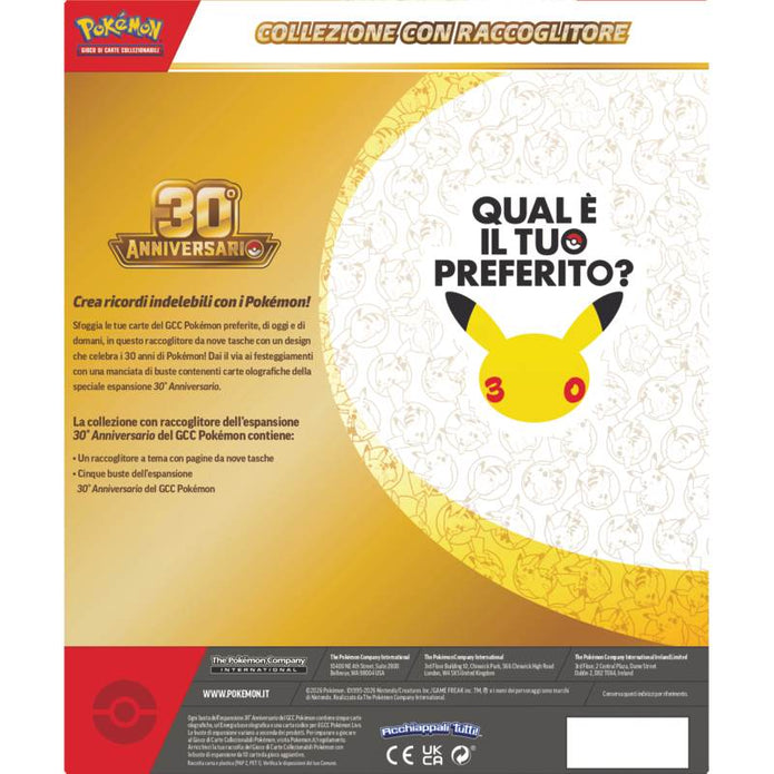 Pokémon 30° Anniversario – Collezione con Raccoglitore ITA