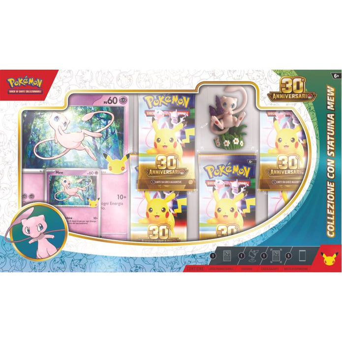 Pokémon 30° Anniversario – Bundle Collezioni con Statuina Mew & Mewtwo (IT)