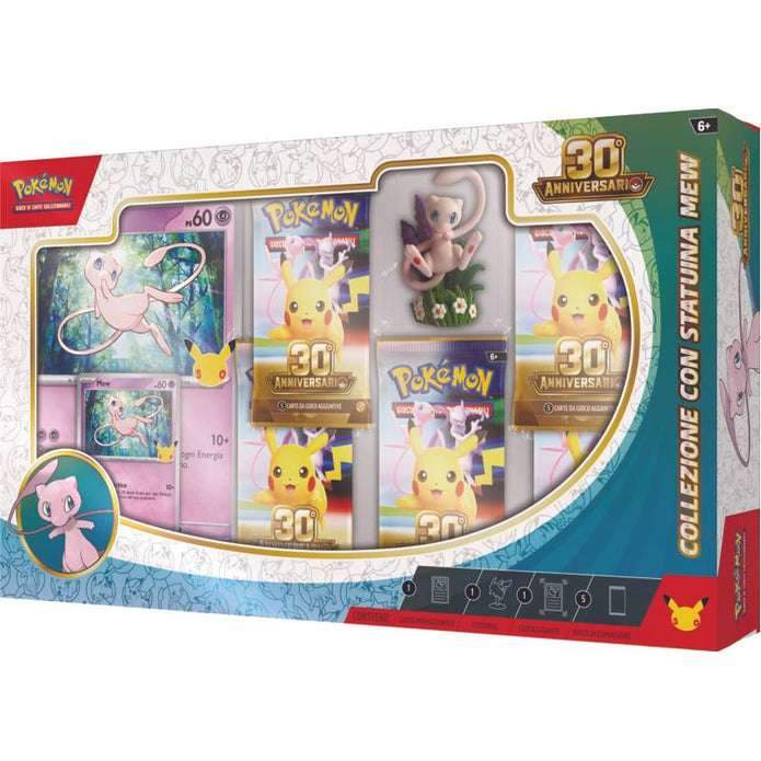 Pokémon 30° Anniversario – Bundle Collezioni con Statuina Mew & Mewtwo (IT)