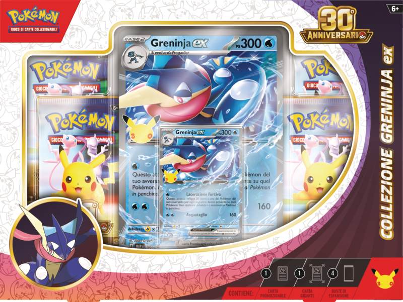 Pokémon 30° Anniversario – Coppia Collezioni Greninja-ex & Sylveon-ex ITA
