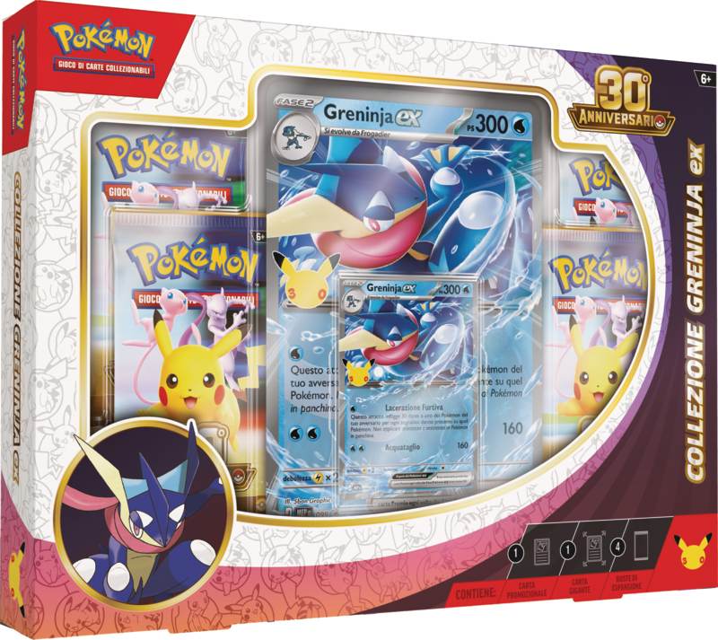 Pokémon 30° Anniversario – Coppia Collezioni Greninja-ex & Sylveon-ex ITA