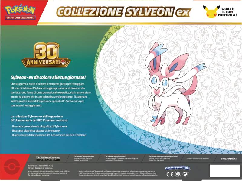 Pokémon 30° Anniversario – Coppia Collezioni Greninja-ex & Sylveon-ex ITA