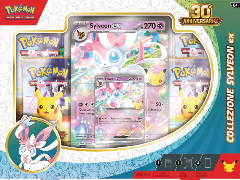 Pokémon 30° Anniversario – Coppia Collezioni Greninja-ex & Sylveon-ex ITA