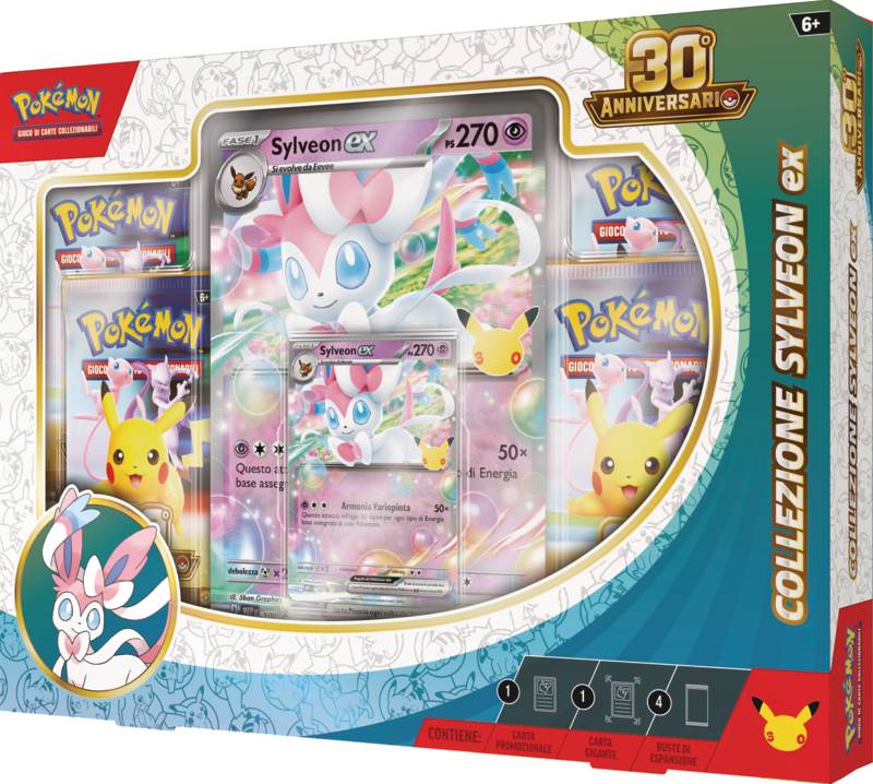 Pokémon 30° Anniversario – Coppia Collezioni Greninja-ex & Sylveon-ex ITA