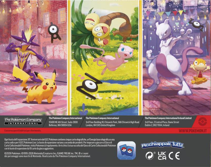 Pokémon 30° Anniversario – Display Completo 10 Mini Tin (IT)