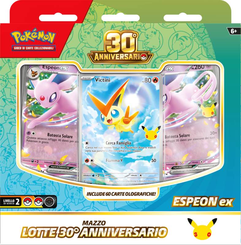 Pokémon 30° Anniversario – Bundle Mazzi Lotte Umbreon-ex & Espeon-ex (IT)