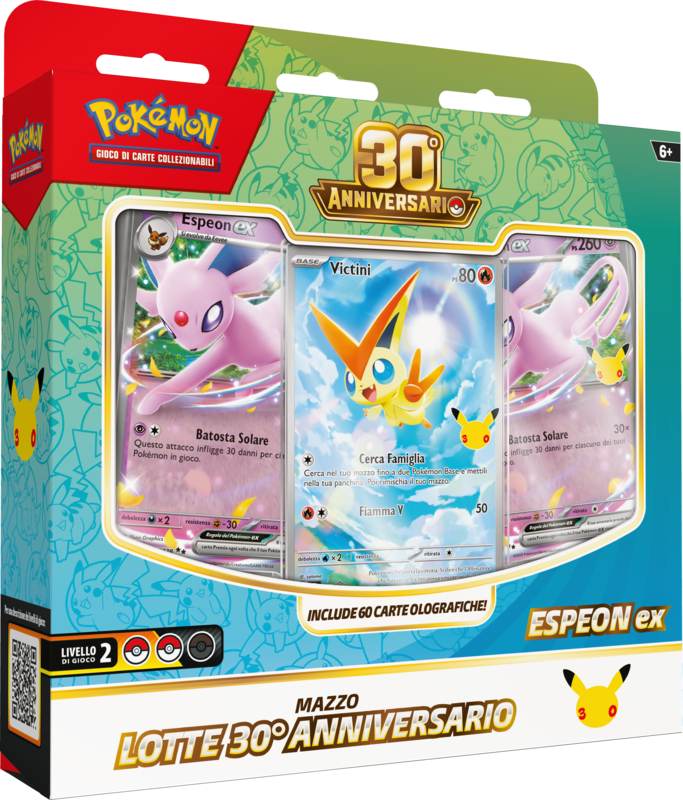 Pokémon 30° Anniversario – Bundle Mazzi Lotte Umbreon-ex & Espeon-ex (IT)