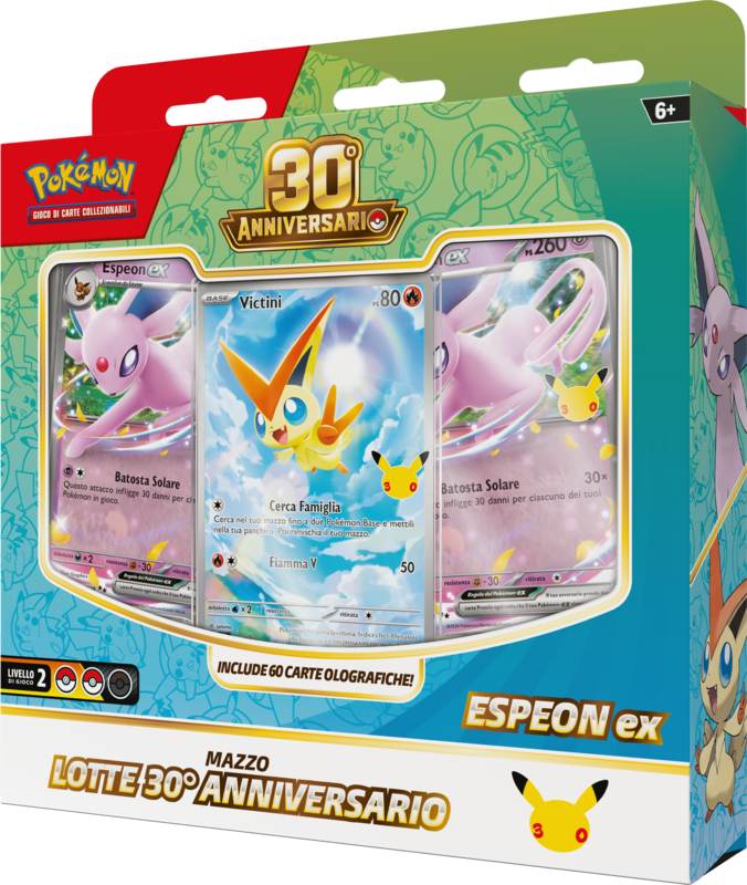 Pokémon 30° Anniversario – Bundle Mazzi Lotte Umbreon-ex & Espeon-ex (IT)