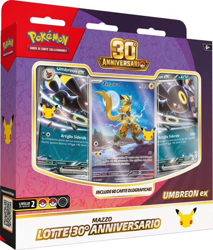 Pokémon 30° Anniversario – Bundle Mazzi Lotte Umbreon-ex & Espeon-ex (IT)