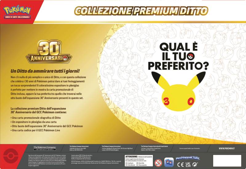 Pokémon 30° Anniversario – Collezione Premium Ditto (IT)