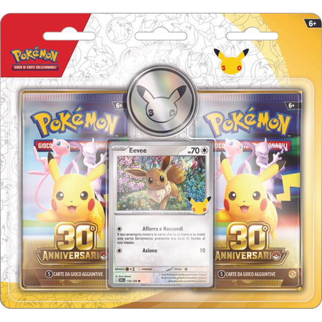 Pokémon 30th Anniversario Blister 2 Bustine ITA