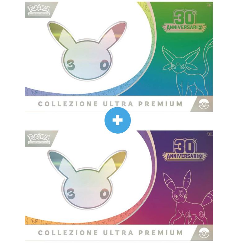 Pokémon 30° Anniversario – Bundle Collezioni Ultra Premium Umbreon-ex & Espeon-ex (IT)