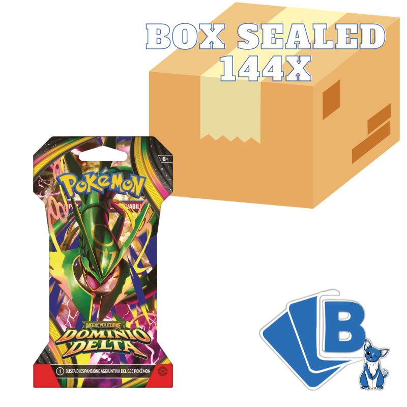 Pokémon GCC Megaevoluzione Dominio Delta Paper Sleeve Box Sealed 144 Bustine – ITA
