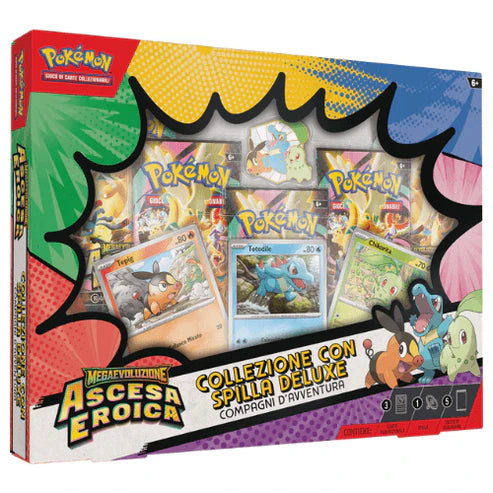 Pokémon Ascesa Eroica Bundle Promo Lucario Gardevoir Primi Compagni Spilla ITA The Pokèmon Company