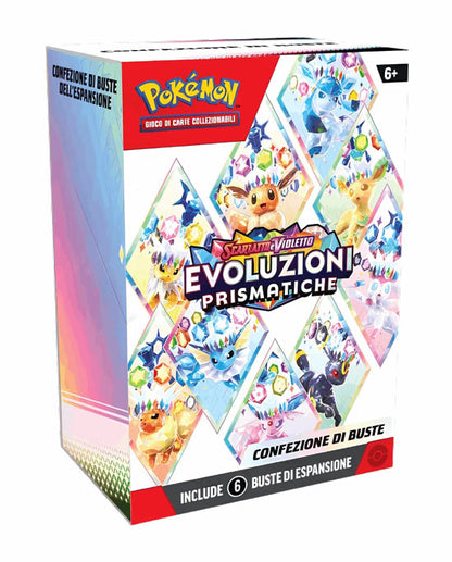 Pokemon Evoluzioni Prismatiche Bundle 6 Bustine ITA - Sealed Box da 10