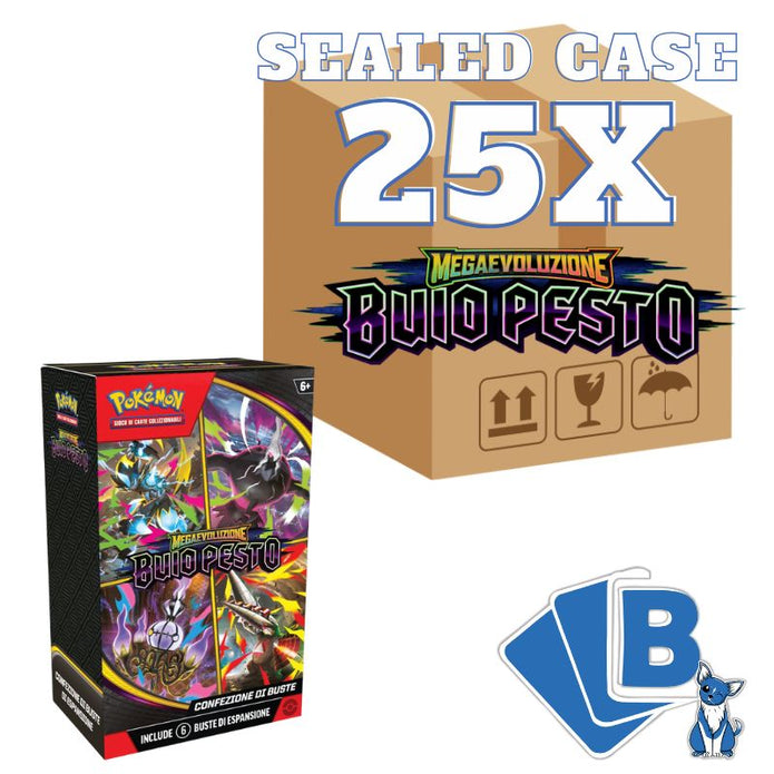 Pokémon Buio Pesto Case Sigillato 25x Bundle 6 Buste ITA