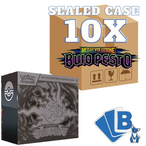 Pokémon Case 10x Set Allenatore Fuoriclasse Buio Pesto ITA