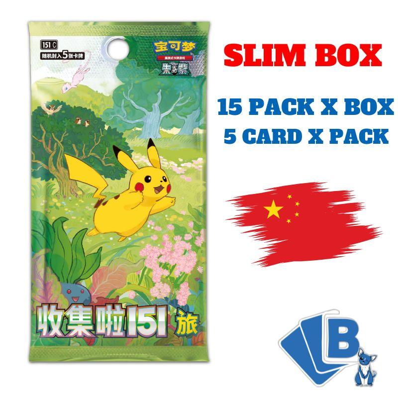 Pokemon Collect 151 Journey Booster Box Slim 15 Buste CN