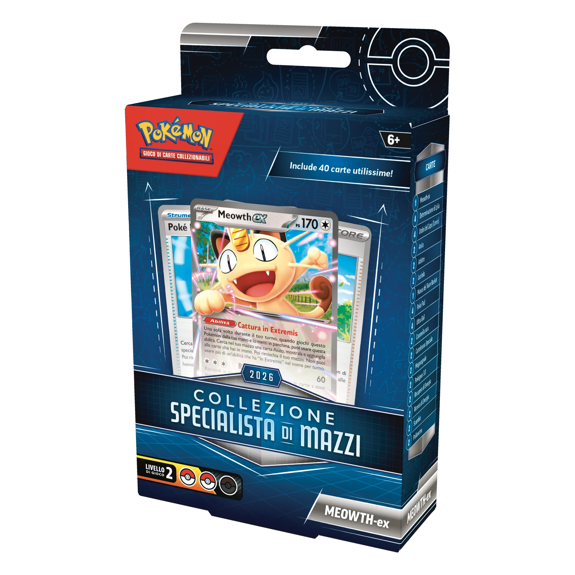 Pokémon Collezione Specialista di Mazzi Meowth-ex ITA