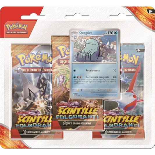 Pokemon Scintille Folgoranti Blister 3 Pacchetti ITA - Quasgire