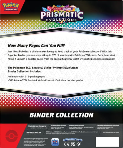 Pokemon Prismatic Evolutions - Binder Collection ENG