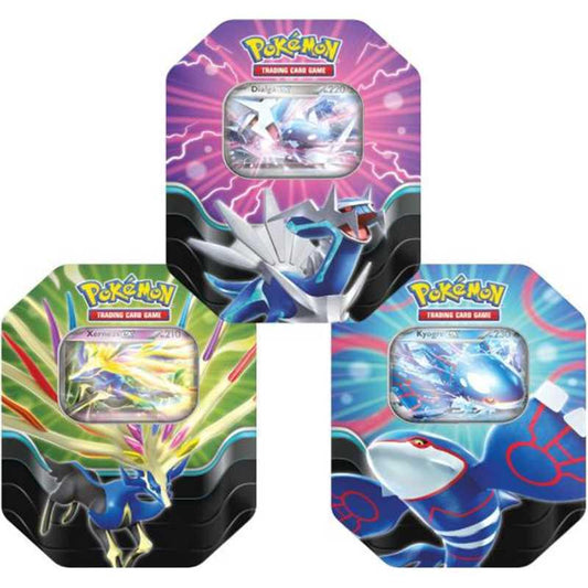 Pokemon Tin Leggende Cerulee da Collezione - 3x Pezzi