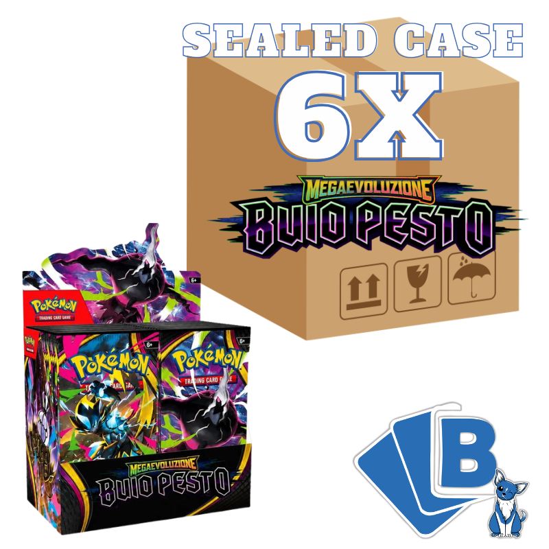 Pokémon Buio Pesto Case Sealed 6x Box Display 36 Buste ITA
