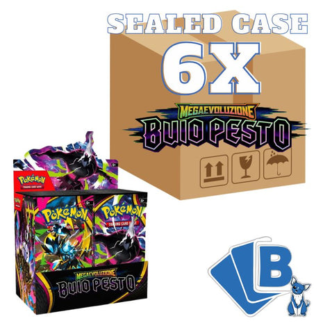 Pokémon Buio Pesto Case Sealed 6x Box Display 36 Buste ITA